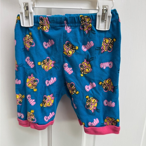 Joyond 3T Girls Blue and Pink Cute Pineapple Pajama Bottoms Shorts - Picture 1 of 5